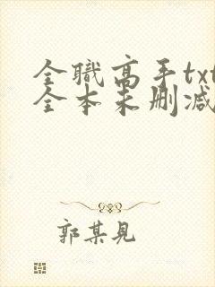 全职高手txt全本未删减下载