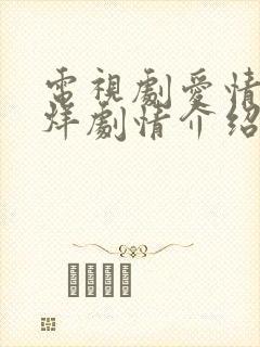 电视剧爱情不打烊剧情介绍