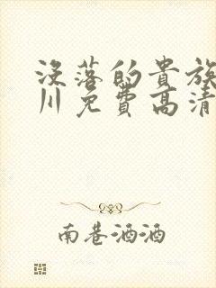 没落的贵族琉璃川免费高清全集