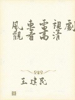 风车电视剧在线观看高清