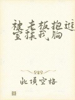 被老板抱进办公室揉我胸封面