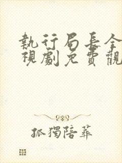 执行局长全集电视剧免费观看