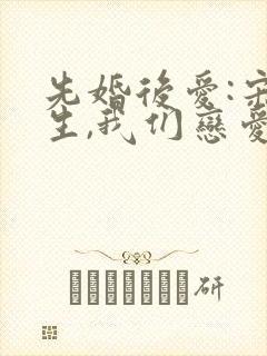 先婚后爱:宋先生,我们恋爱吧