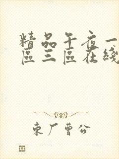 精品午夜一区二区三区在线播放