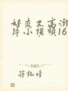 好爽又高潮了毛片小视频16