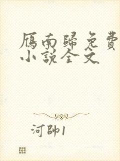 雁南归免费阅读小说全文