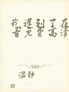 我迟到了在线观看免费高清