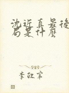 沈近真最后的结局是什么封面