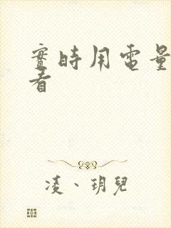 实时用电量哪里看