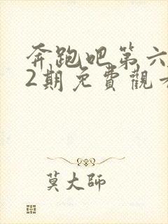 奔跑吧第六季12期免费观看