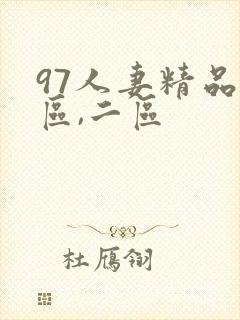 97人妻精品一区,二区封面
