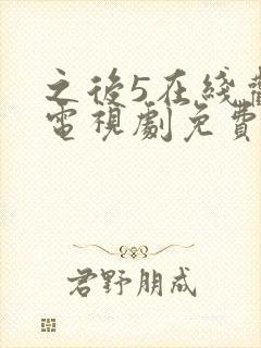 之后5在线观看电视剧免费高清