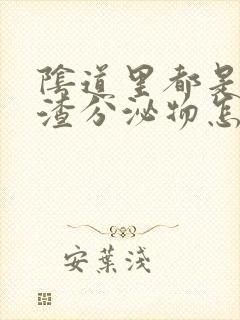 阴道里都是豆腐渣分泌物怎么办