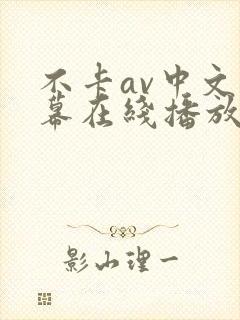 不卡av中文字幕在线播放