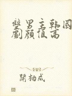 双男主韩国电视剧颜值高