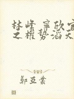 林峰 宁欣官道之权势滔天