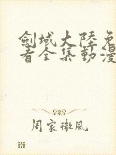 剑域大陆免费观看全集动漫