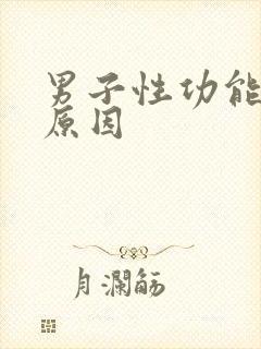 男子性功能衰退原因
