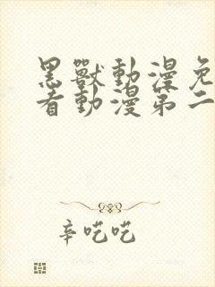 黑兽动漫免费观看动漫第二季封面