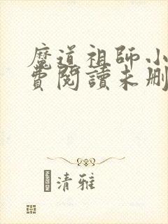 魔道祖师小说免费阅读未删减