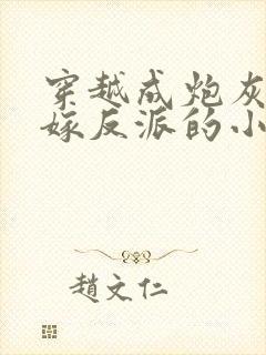 穿越成炮灰我怒嫁反派的小说