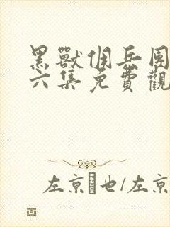 黑兽佣兵团1到六集免费观看动漫