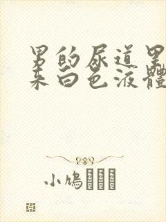 男的尿道里面出来白色液体是什么封面