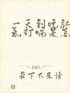 一天到晚肚子胀气打嗝是怎么回事封面