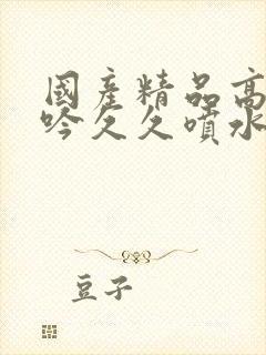 国产精品高潮呻吟久久喷水