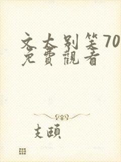 文太别笑70集免费观看