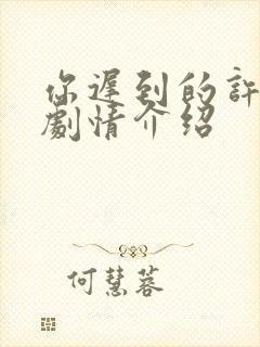 你迟到的许多年剧情介绍