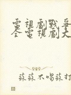 电视剧战争片大全电视剧大全免费