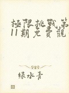 极限挑战第二季11期免费观看