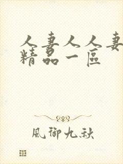 人妻人人妻在线精品一区