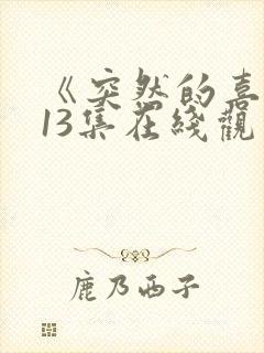 《突然的喜欢》13集在线观看