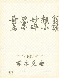 奇思妙想翁番外篇梦碎小说