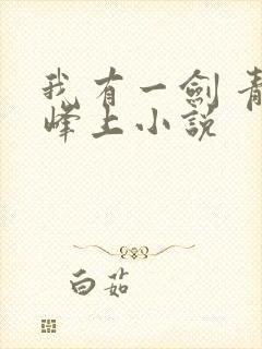 我有一剑 青鸾峰上小说封面
