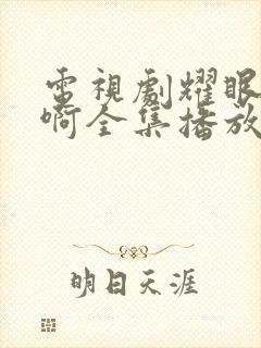 电视剧耀眼的你啊全集播放免费观看封面