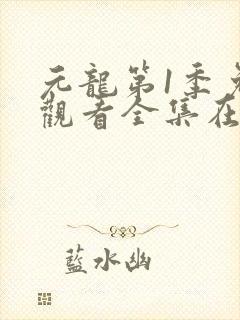 元龙第1季免费观看全集在线封面