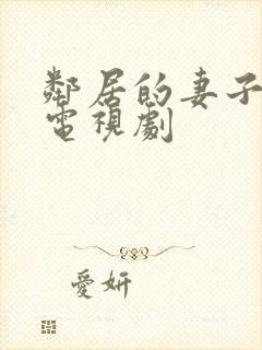 邻居的妻子韩剧电视剧封面