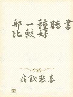 哪一种听书软件比较好封面