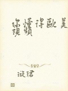 你懂得欧美日韩视频