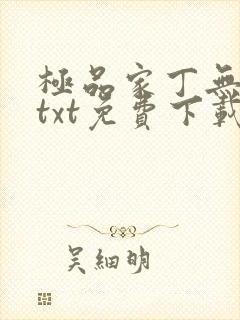 极品家丁无删减txt免费下载
