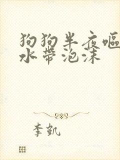 狗狗半夜呕吐黄水带泡沫