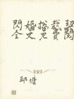 闪婚总裁契约妻全文免费阅读小说