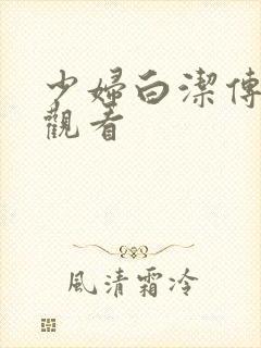 少妇白洁传在线观看封面