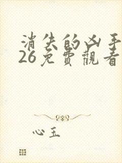 消失的凶手2026免费观看