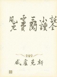 风云三小说原著免费阅读全文封面