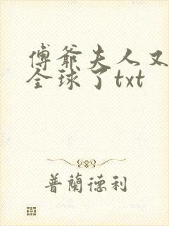 傅爷夫人又惊艳全球了txt