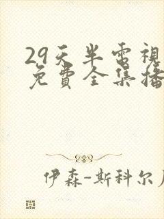 29天半电视剧免费全集播放国语版